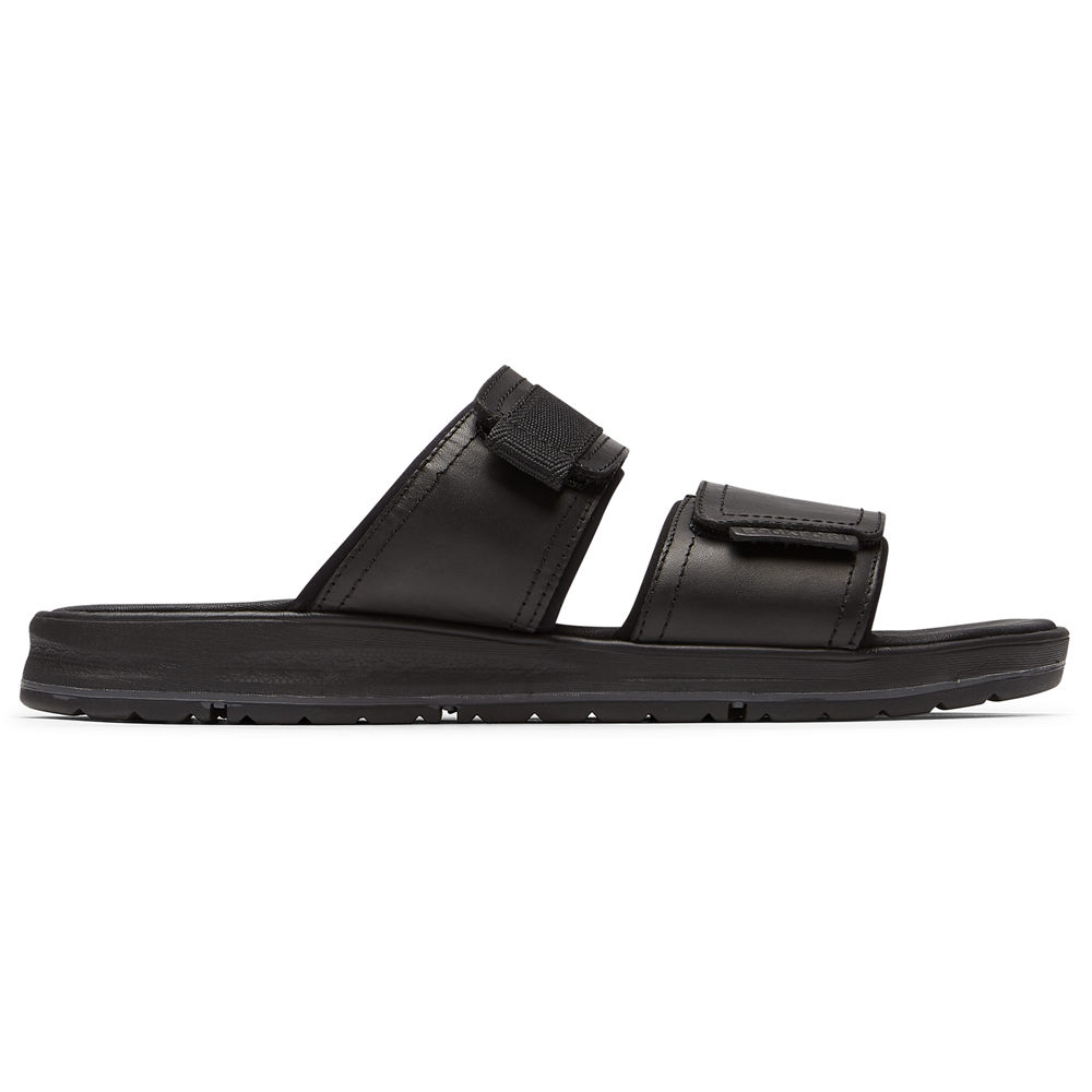 Rockport Singapore Mens Slides - Lucky Bay Dress Black - FY3409285